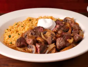 Beef Tips with mashed potatoes and gravy