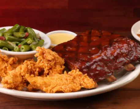 Chicken Critters and fall-off-the-bone ribs combo
