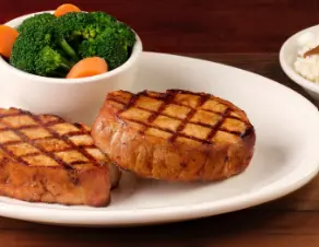 Grilled Pork Chops with Peppercorn sauce