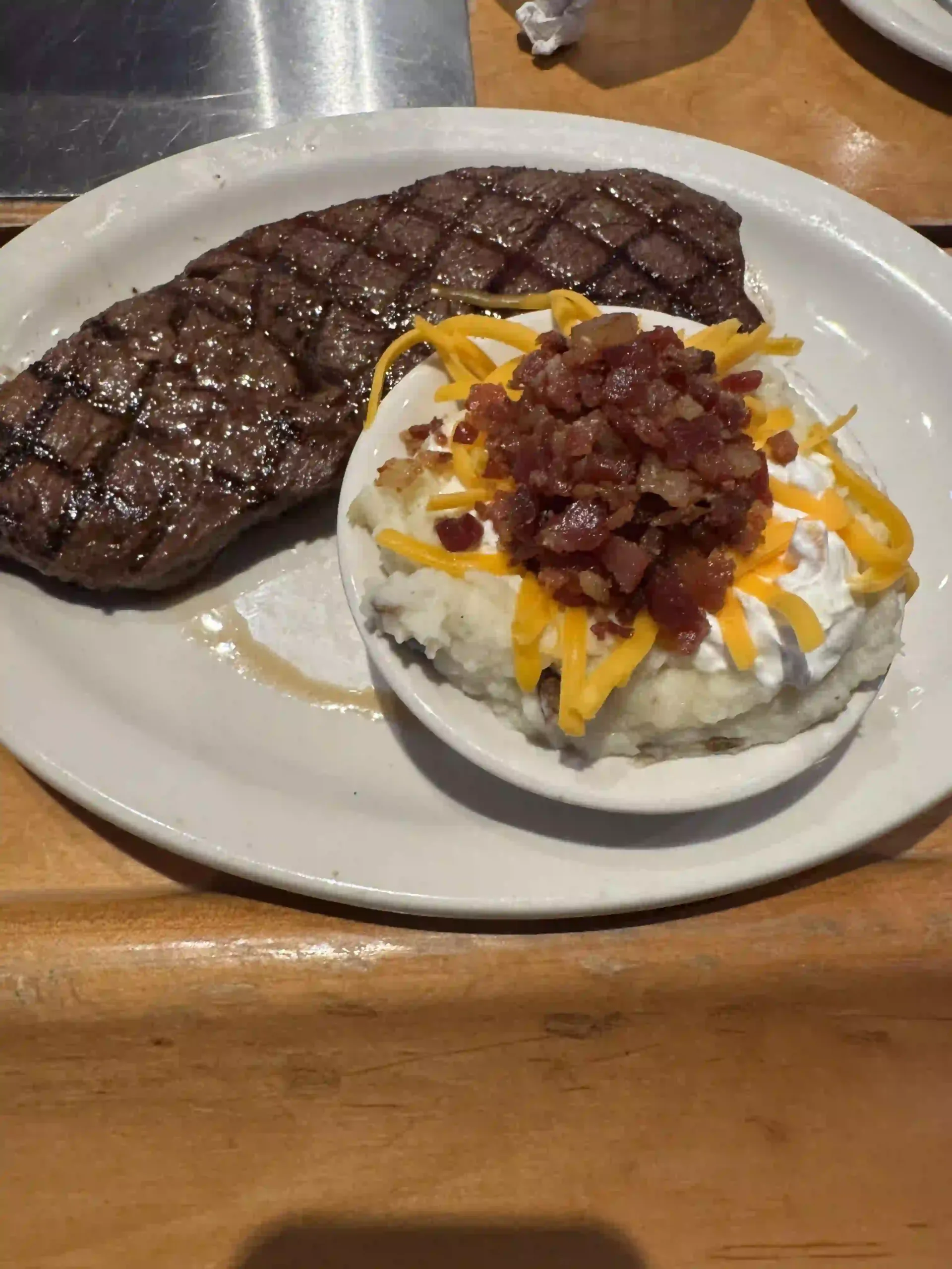 Hand-cut USDA Choice sirloin steak grilled to perfection