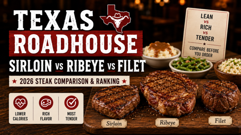 Texas Roadhouse Sirloin vs Ribeye vs Filet Which Is Best in 2026