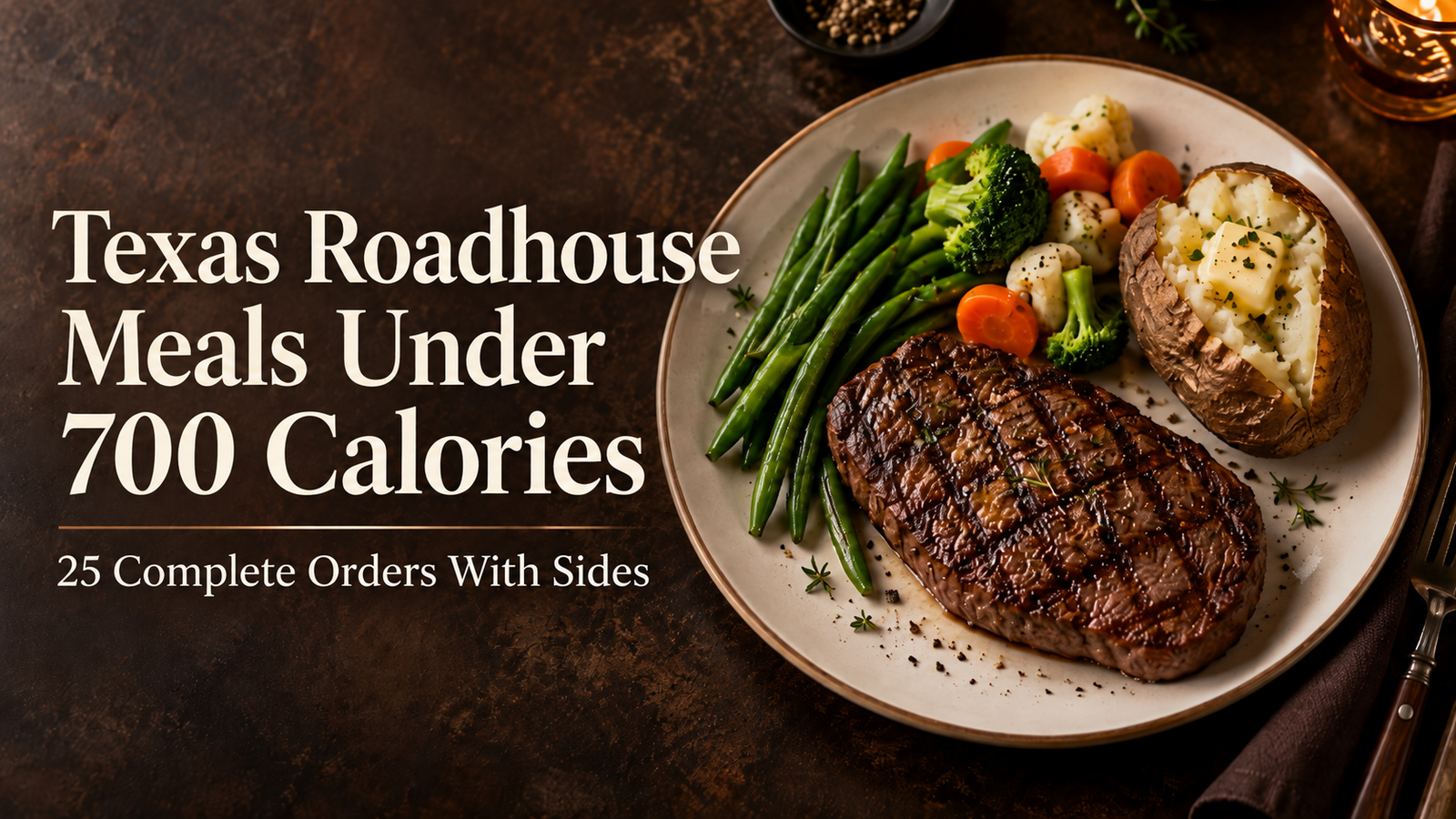 Texas Roadhouse meals under 700 calories